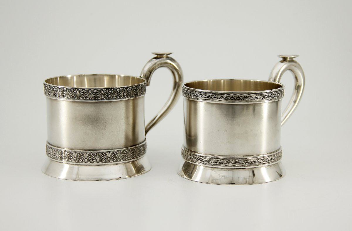 Porte-verre en argent n°1 — Frères Grachev, fournisseurs de la Cour — St-Pétersbourg, vers 1900-photo-4