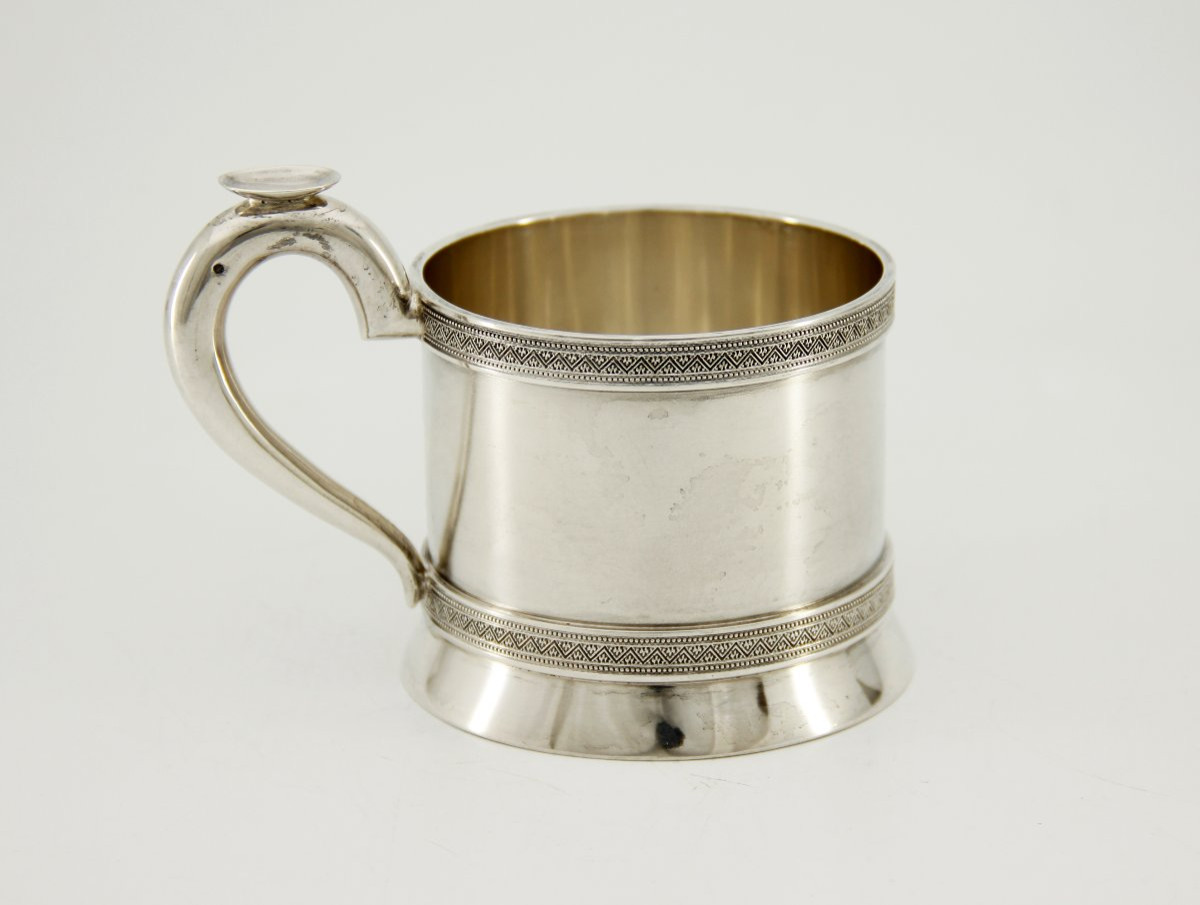 Porte-verre en argent n°2 — Frères Grachev, fournisseurs de la Cour — St-Pétersbourg, vers 1900-photo-4