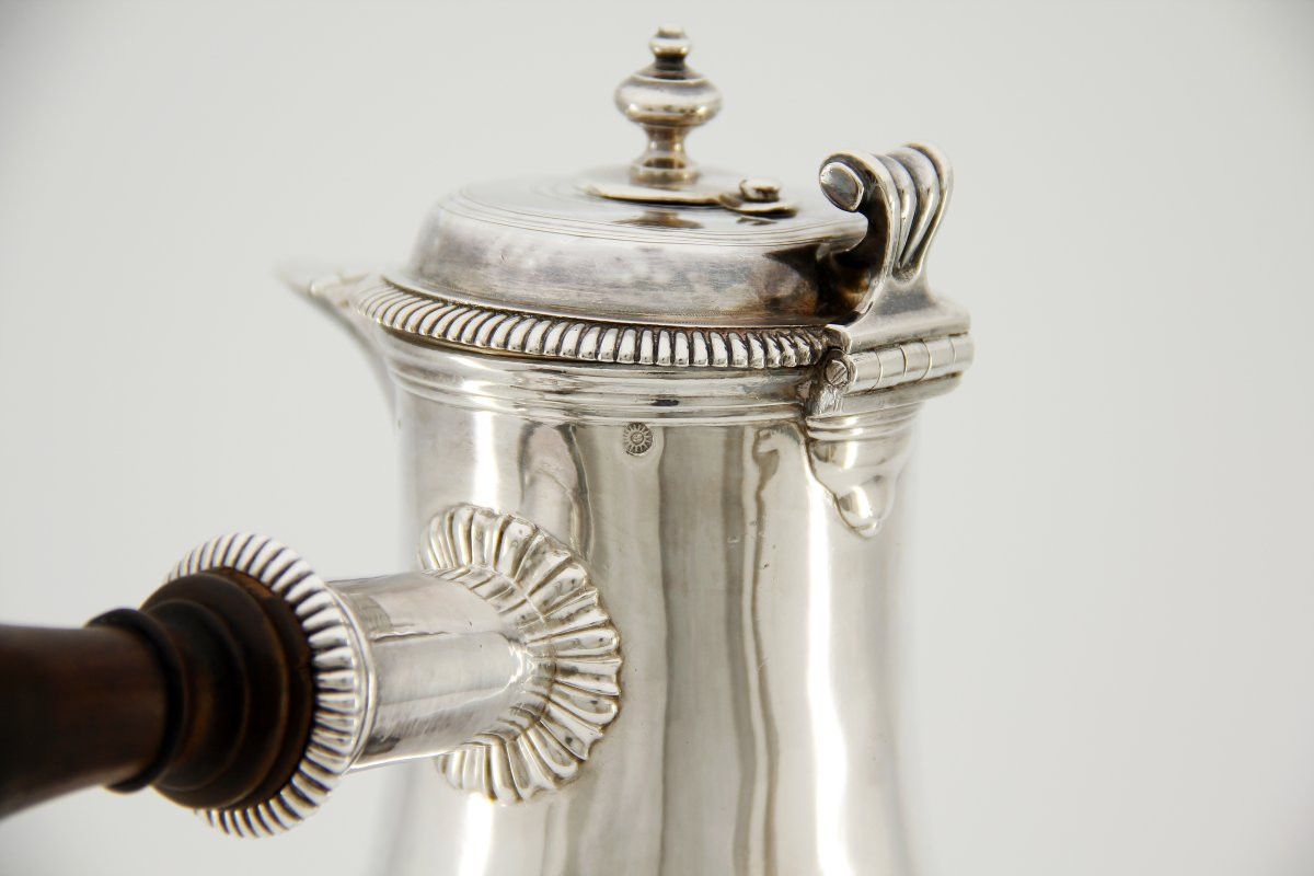 Grande chocolatière en argent massif — Paris, 1724-1725-photo-4