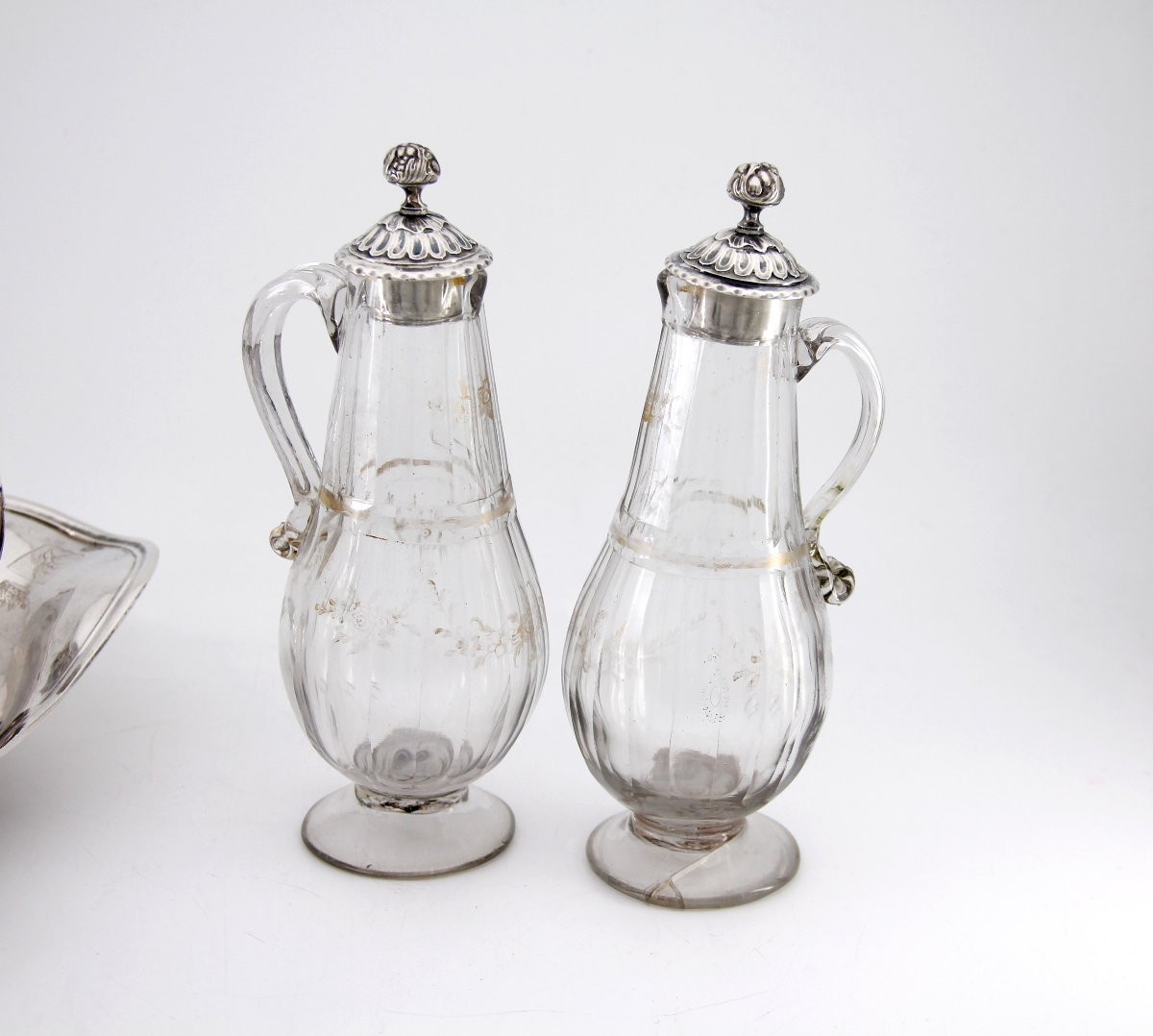 Huilier-vinaigrier en argent massif — René-Pierre Ferrier — Epoque Louis XVI — Paris, 1781-1782-photo-4