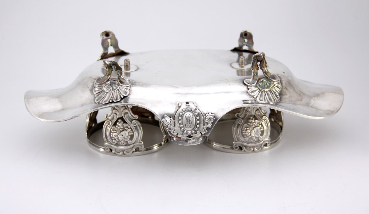 Huilier-vinaigrier en argent massif — René-Pierre Ferrier — Epoque Louis XVI — Paris, 1781-1782-photo-5