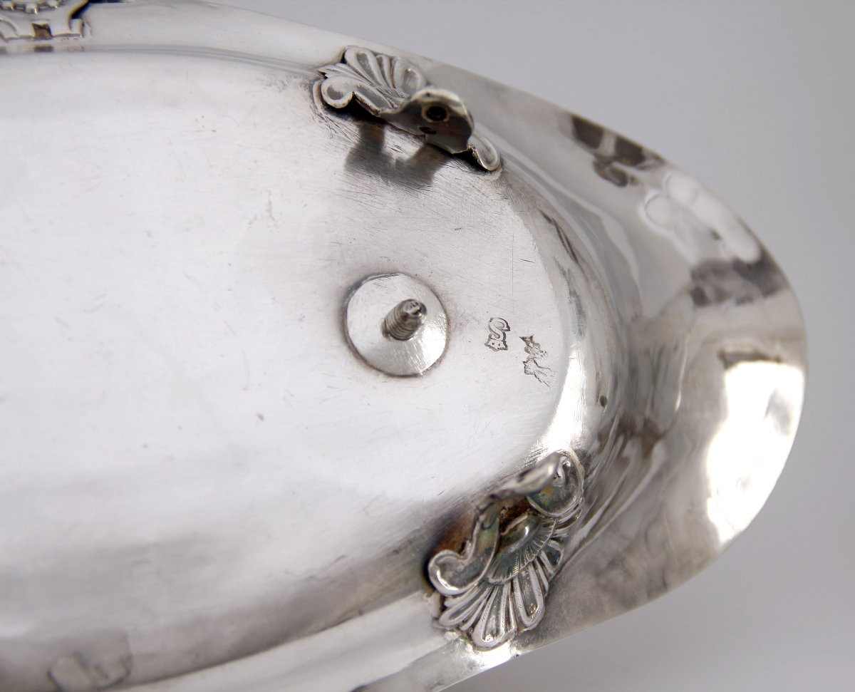 Huilier-vinaigrier en argent massif — René-Pierre Ferrier — Epoque Louis XVI — Paris, 1781-1782-photo-6