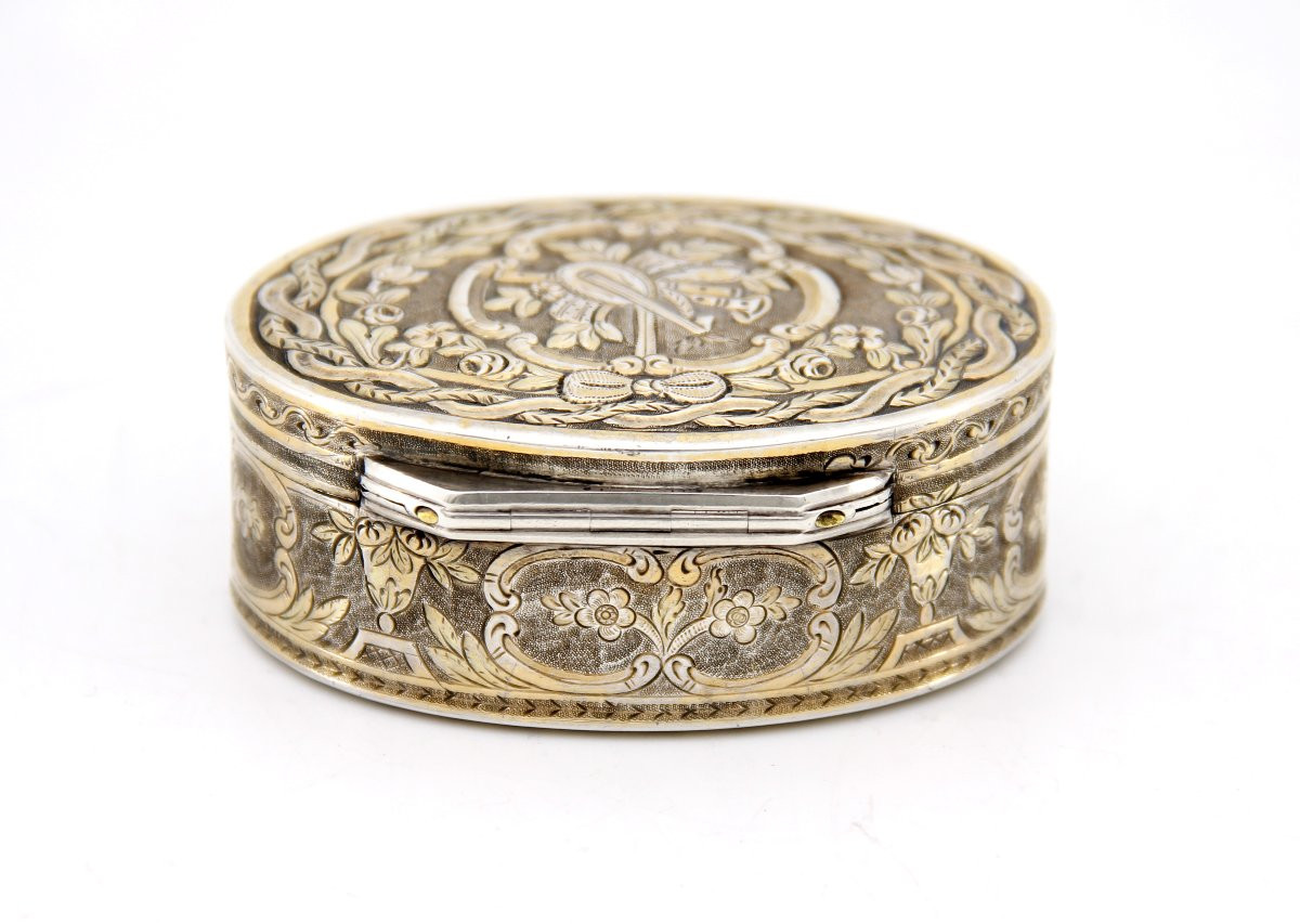 Tabatière en argent partiellement doré — Claude Guignard — Epoque Louis XVI — Paris, 1775-1776-photo-3
