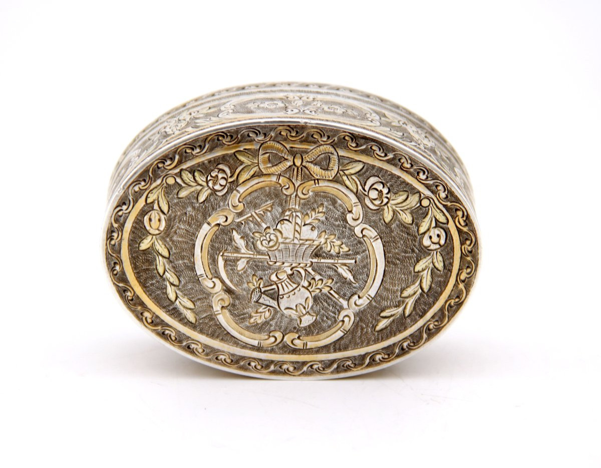 Tabatière en argent partiellement doré — Claude Guignard — Epoque Louis XVI — Paris, 1775-1776-photo-2