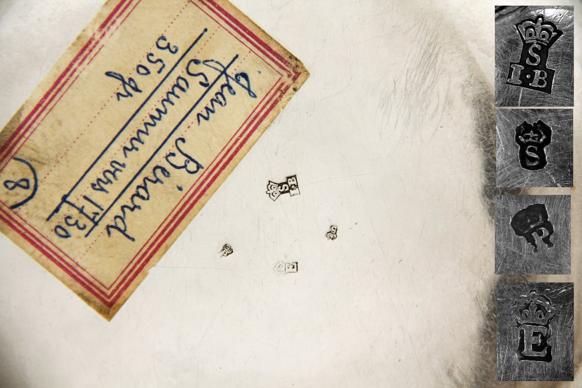 Ecuelle à Oreilles En Argent Massif - Jean Bérard - Régence Period - Saumur, 1717-1718-photo-1