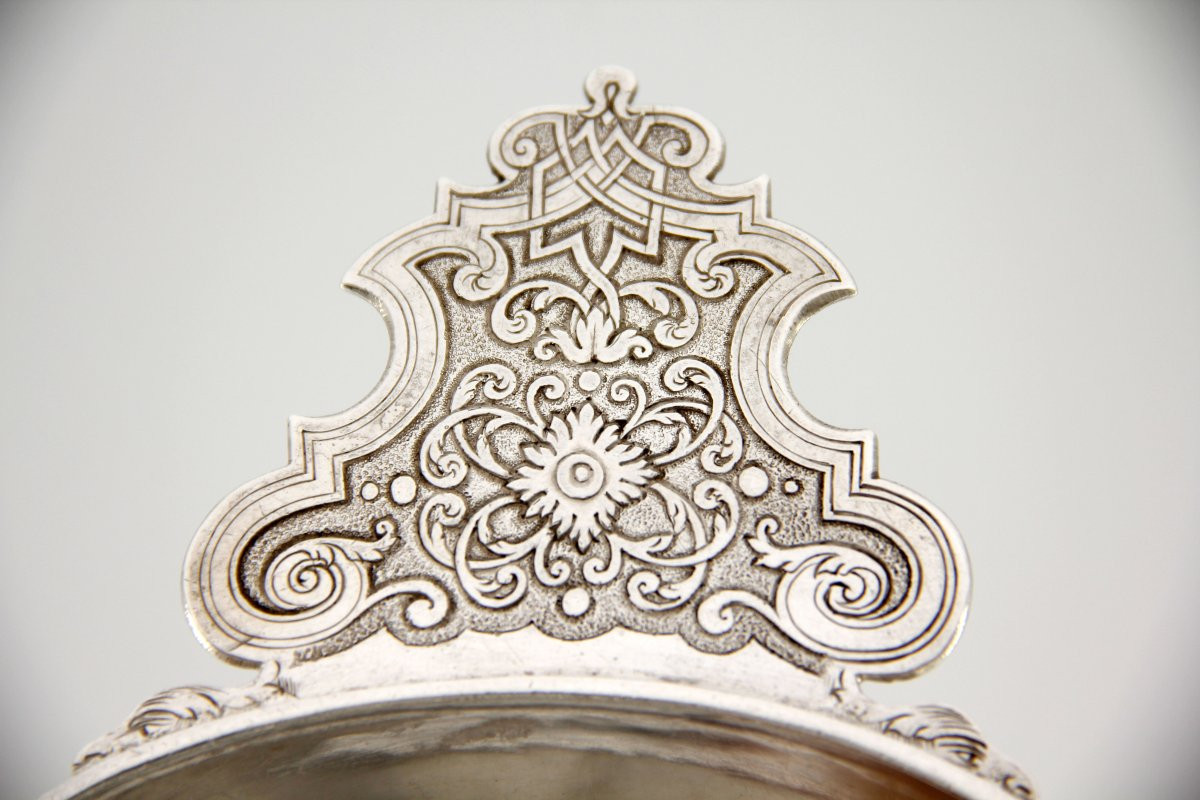 Ecuelle à Oreilles En Argent Massif - Jean Bérard - Régence Period - Saumur, 1717-1718-photo-5