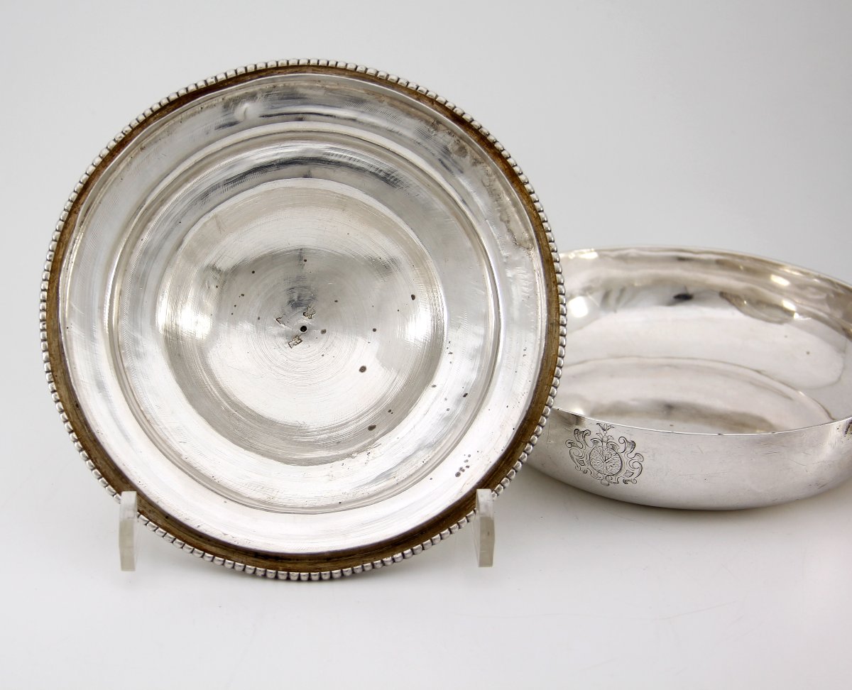 Ecuelle couverte d'époque Louis XV – Orfèvre Etienne-Hème Maisonrouge – Paris 1728-1729-photo-4