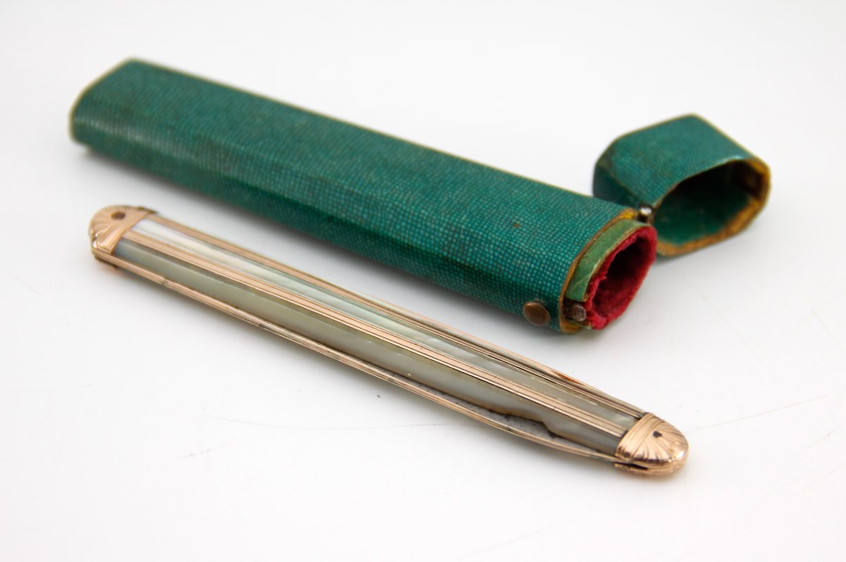 Double-bladed Folding Knife, Known As A “à La Berge” – Shagreen – Louis XV Period, 1756–1762