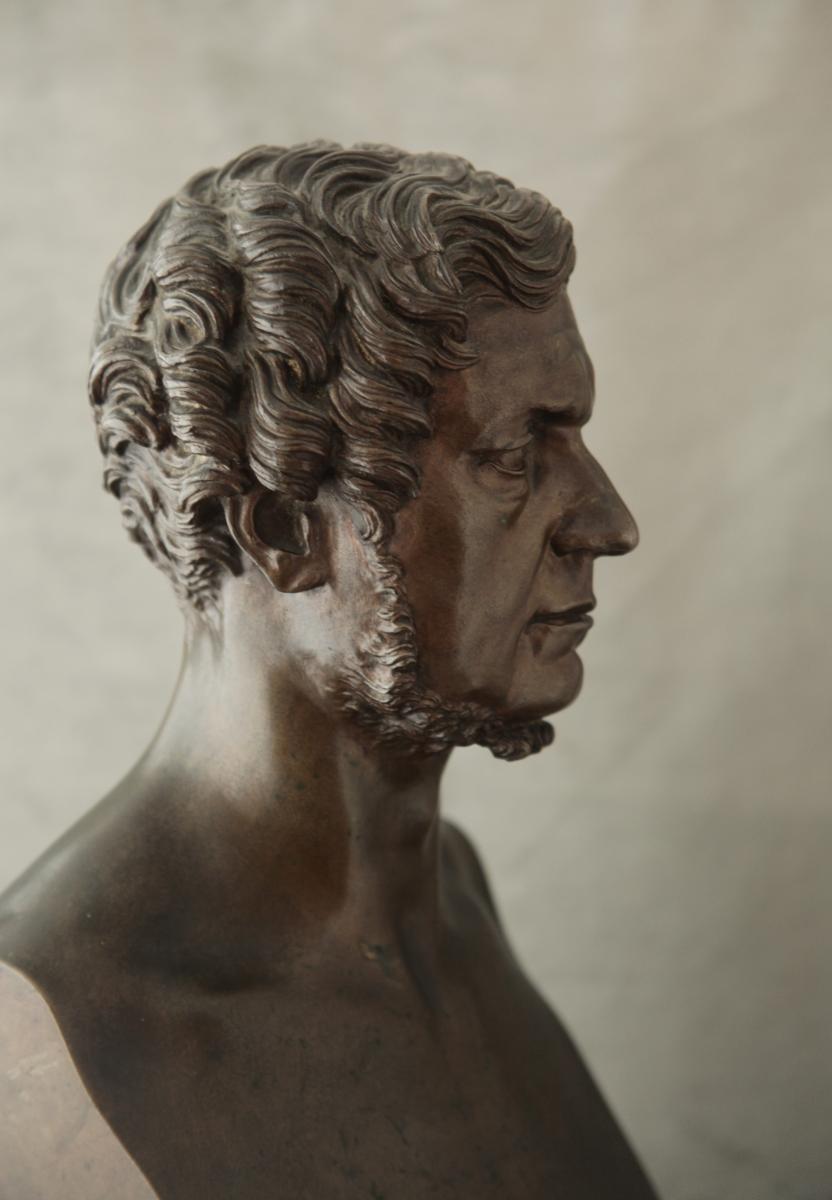 Buste en bronze, Domenico Maggesi (1801-1892)-photo-3
