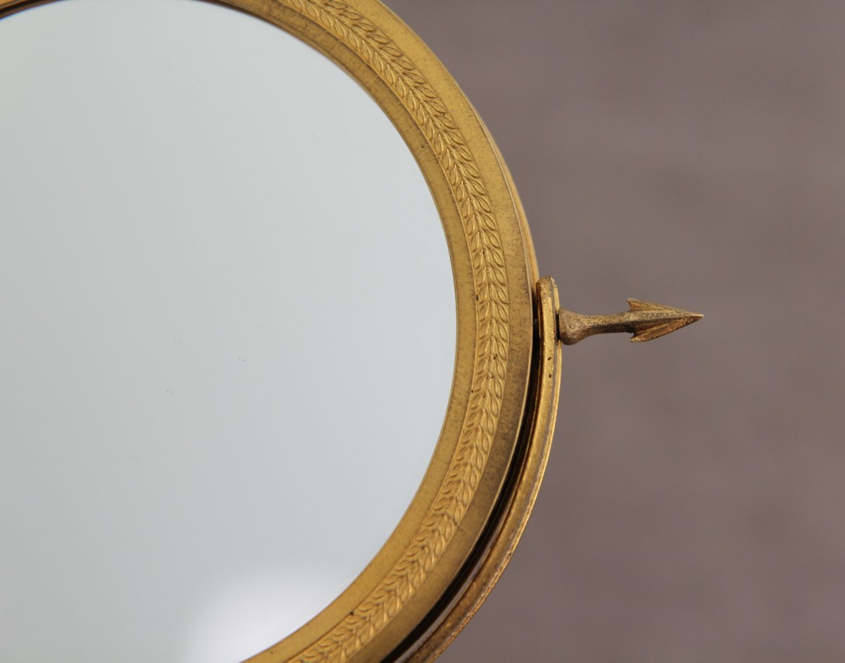 Gilt Bronze Table Mirror, Empire Period - Restauration-photo-5