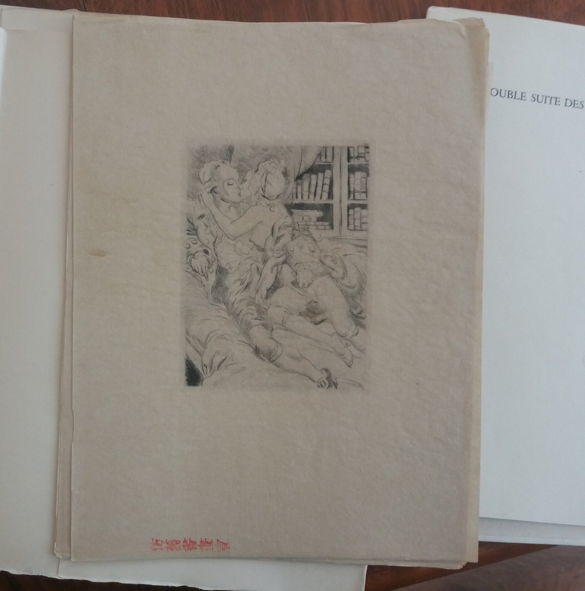 MIRABEAU, Le Rideau Levé, erotica clandestin de luxe ill. par S. Ballivet avec suites et cuivre-photo-5