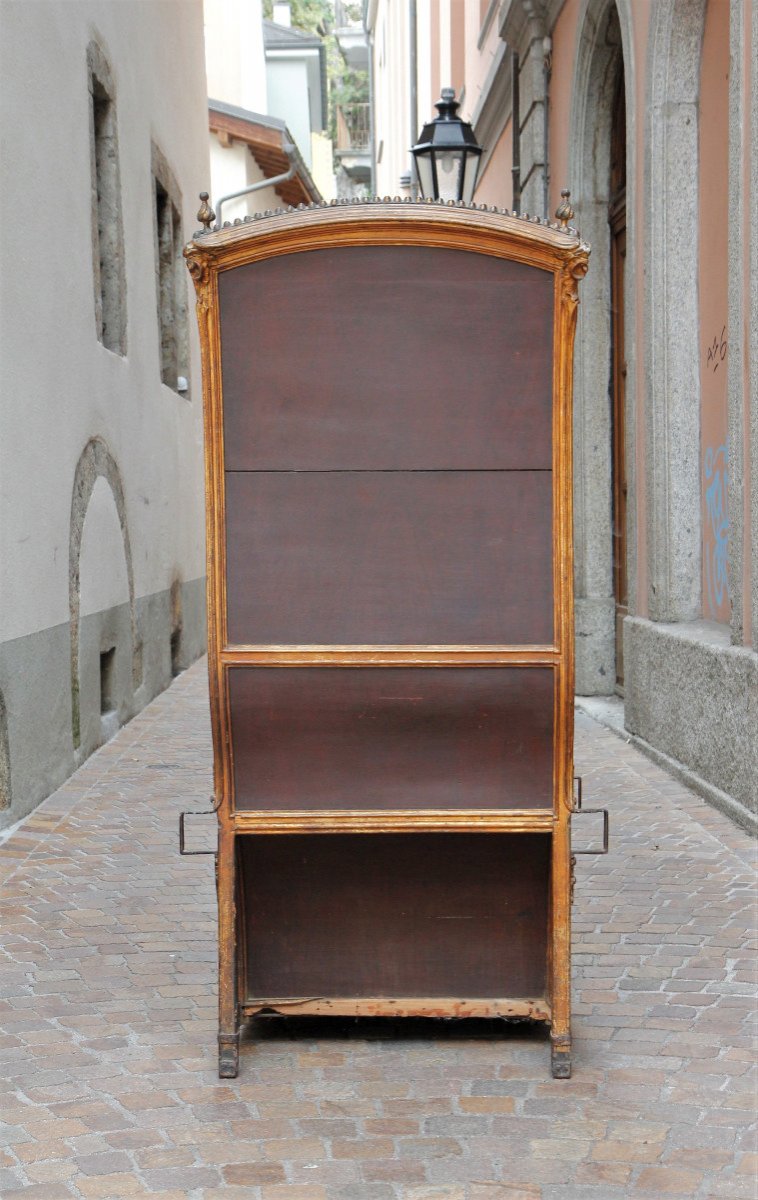 Chaise à porteurs d'époque Louis XV, vers 1760, en très bel état d'origine-photo-4
