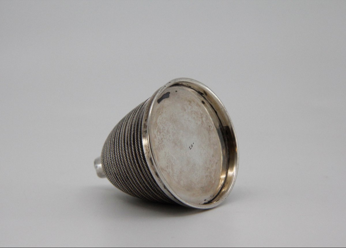 Small Silver Beehive-shaped Reel, Austria, Vienna 1865-photo-1