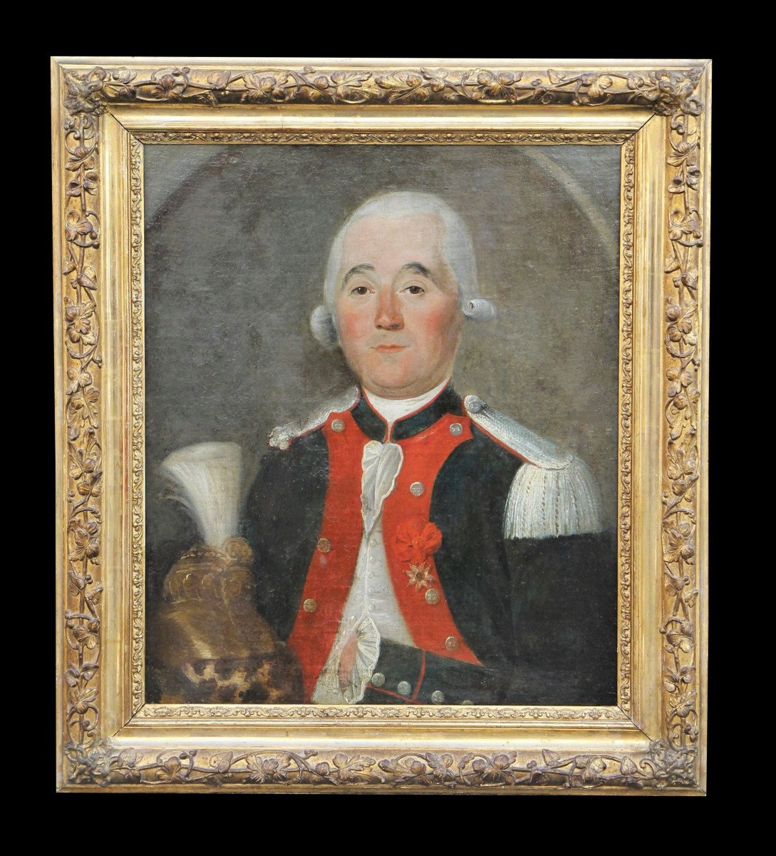 Portrait d'officier du 22e régiment de dragons Languedoc, époque Louis XVI, vers 1780-photo-4