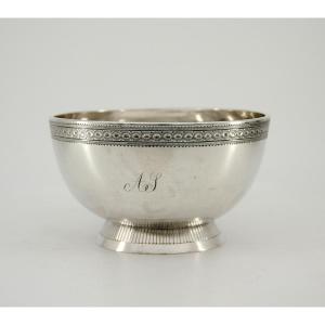 Bol sur talon en argent massif — Orfèvre Jean-Frédéric Amaron, Lausanne vers 1790