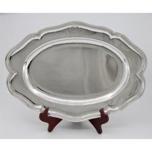 Solid Silver Dish By Etienne Terroux, Geneva 18th Century