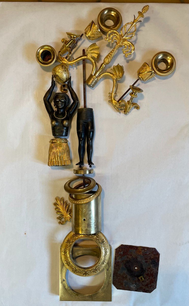 America Candlesticks At Sauvage Deverberie, Ht 58.-photo-6