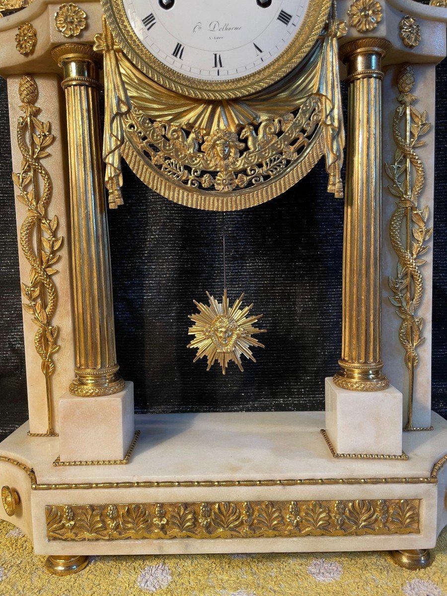 Empire Pendulum, Ht 53, Delhorme In Lyon.-photo-1