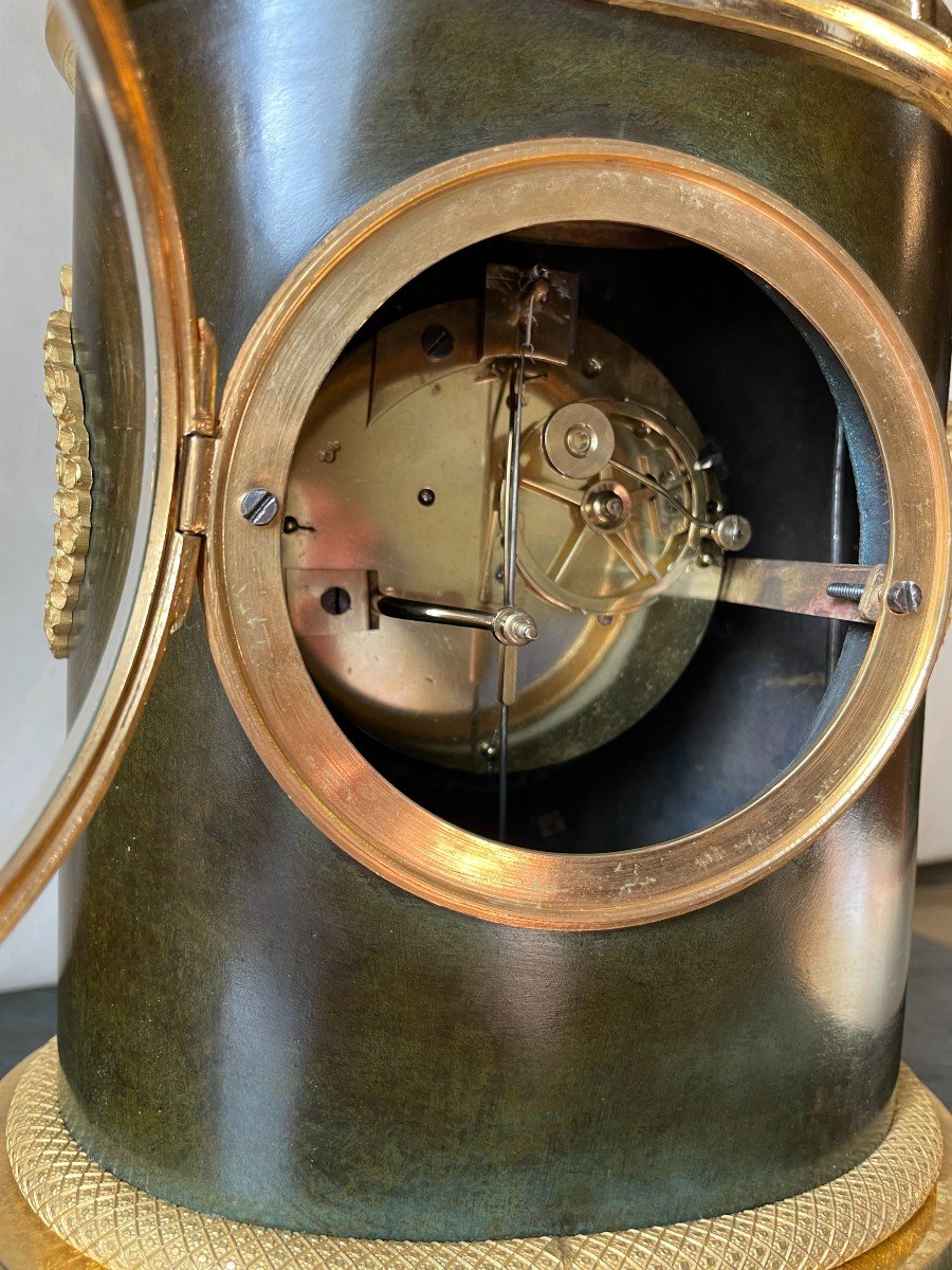 Library Clock, 1820 Period, Ht 40.-photo-8