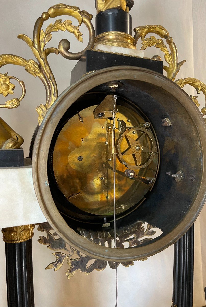 MONUMENTALE PENDULE 18ème , HT 70.-photo-7
