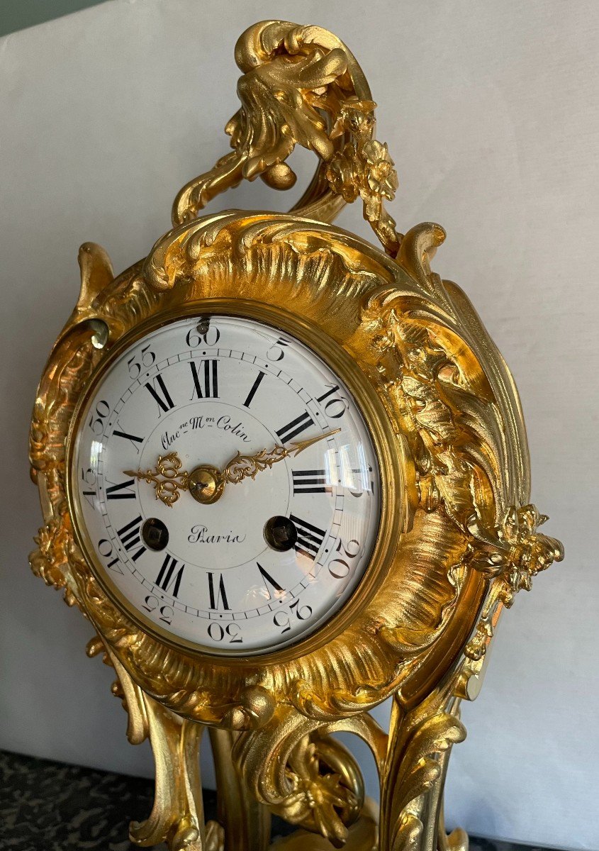 Signed On Clock And Dial Colin Paris-photo-6