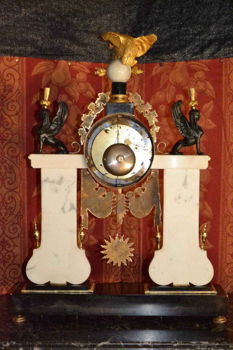Pendule Louis XVI à Paris , Ht 66.-photo-7