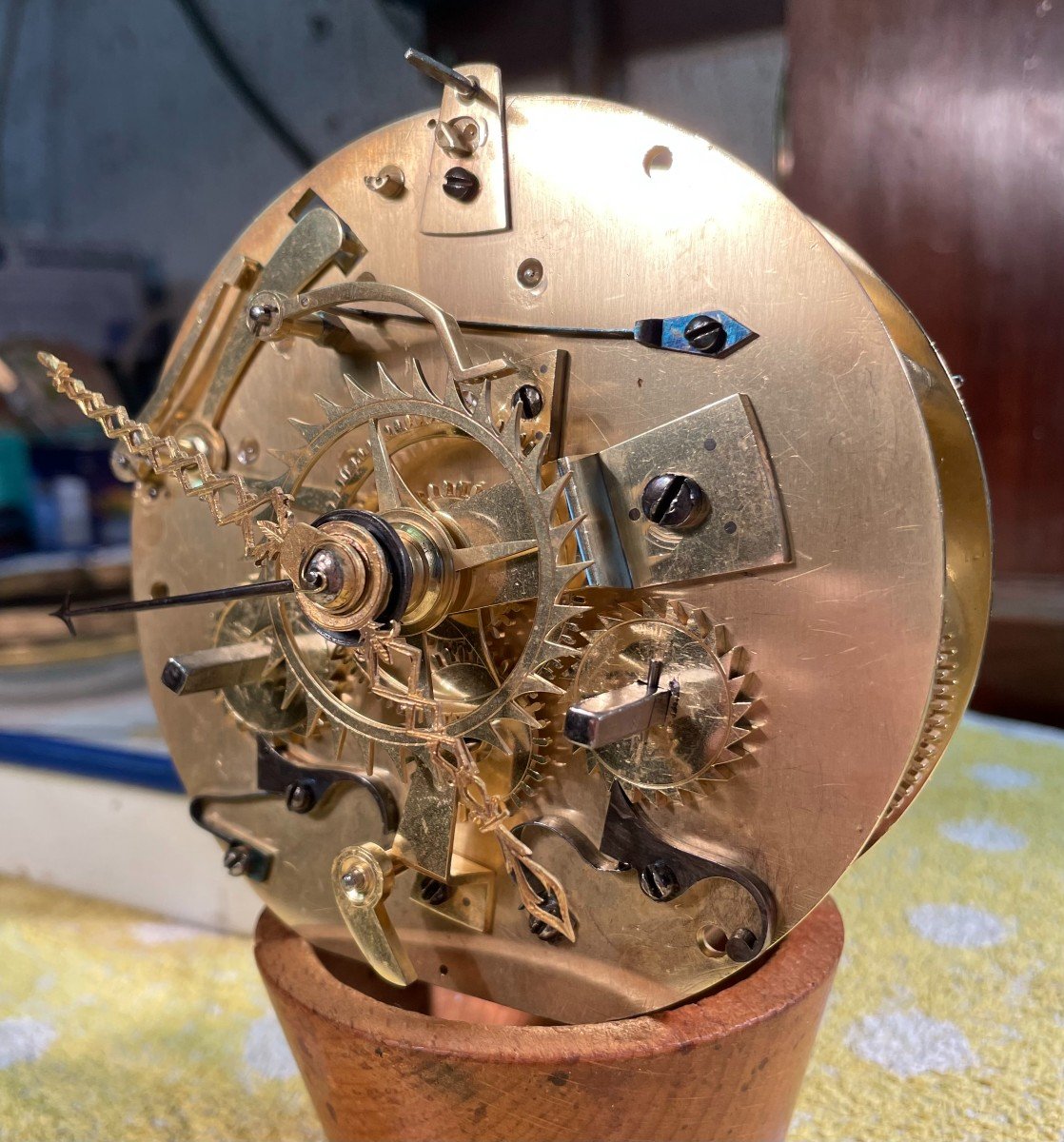 Louis XVI Period Pendulum Clock With Quantieme Height 44-photo-4