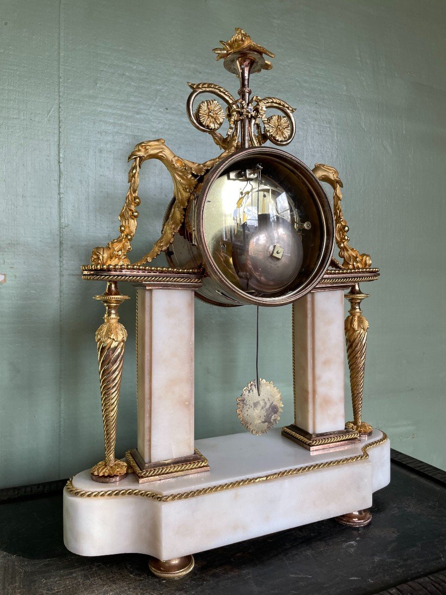 Louis XVI Period Pendulum Clock With Quantieme Height 44-photo-6