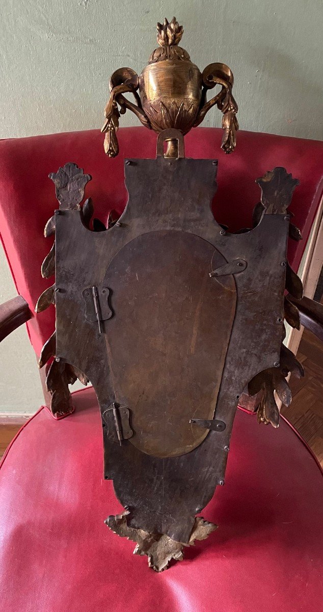Louis XVI Cartel With Mayeu Verge Escapement In Chalon-photo-8