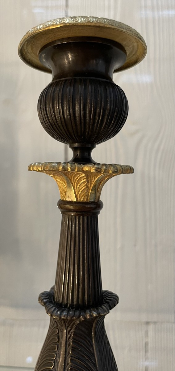 Paire De Bougeoirs Empire Ht 28-photo-3