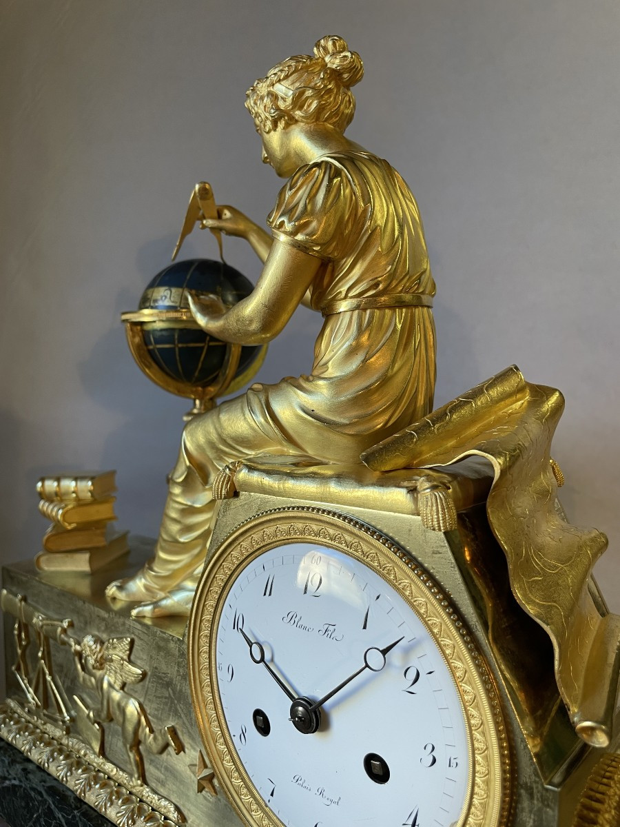 PENDULE EMPIRE URANIE , L'ETUDE DE L'ASTRONOMIE-photo-2
