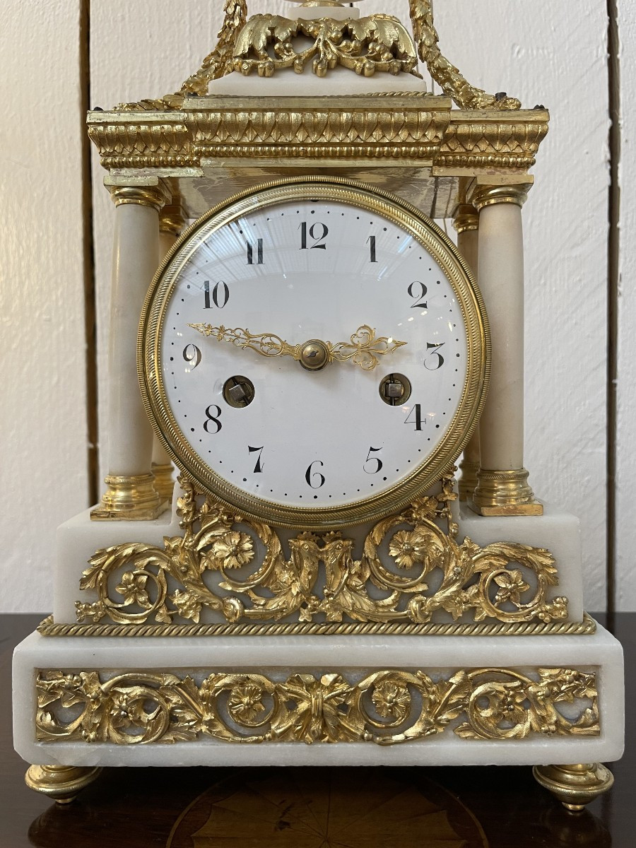 Pendule d'Epoque LOUIS XVI , HT 36.-photo-3