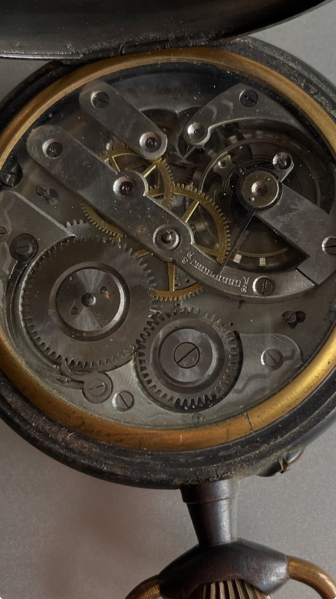 GRANDE MONTRE REGULATEUR LOCOMOTIVE -photo-2