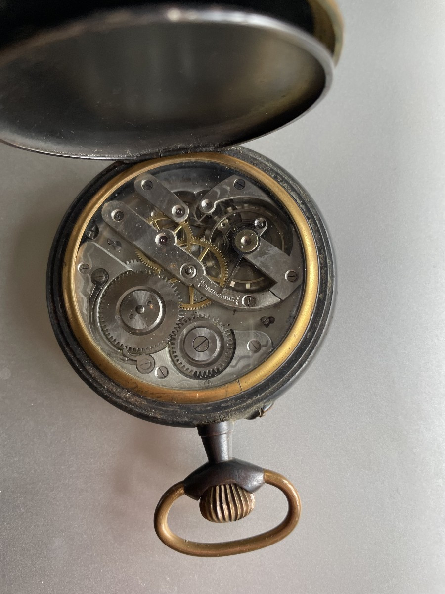 GRANDE MONTRE REGULATEUR LOCOMOTIVE -photo-2