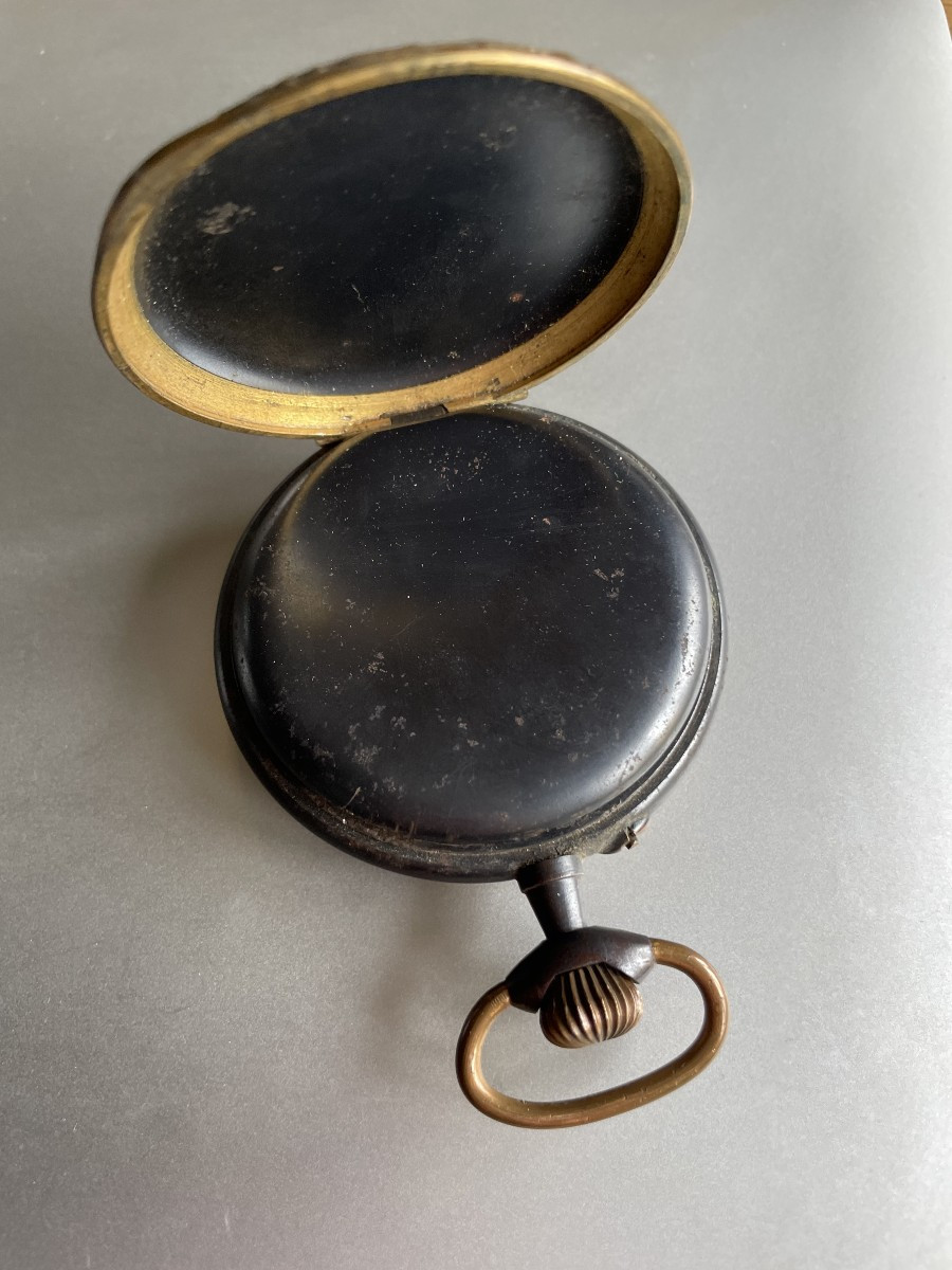 GRANDE MONTRE REGULATEUR LOCOMOTIVE -photo-3