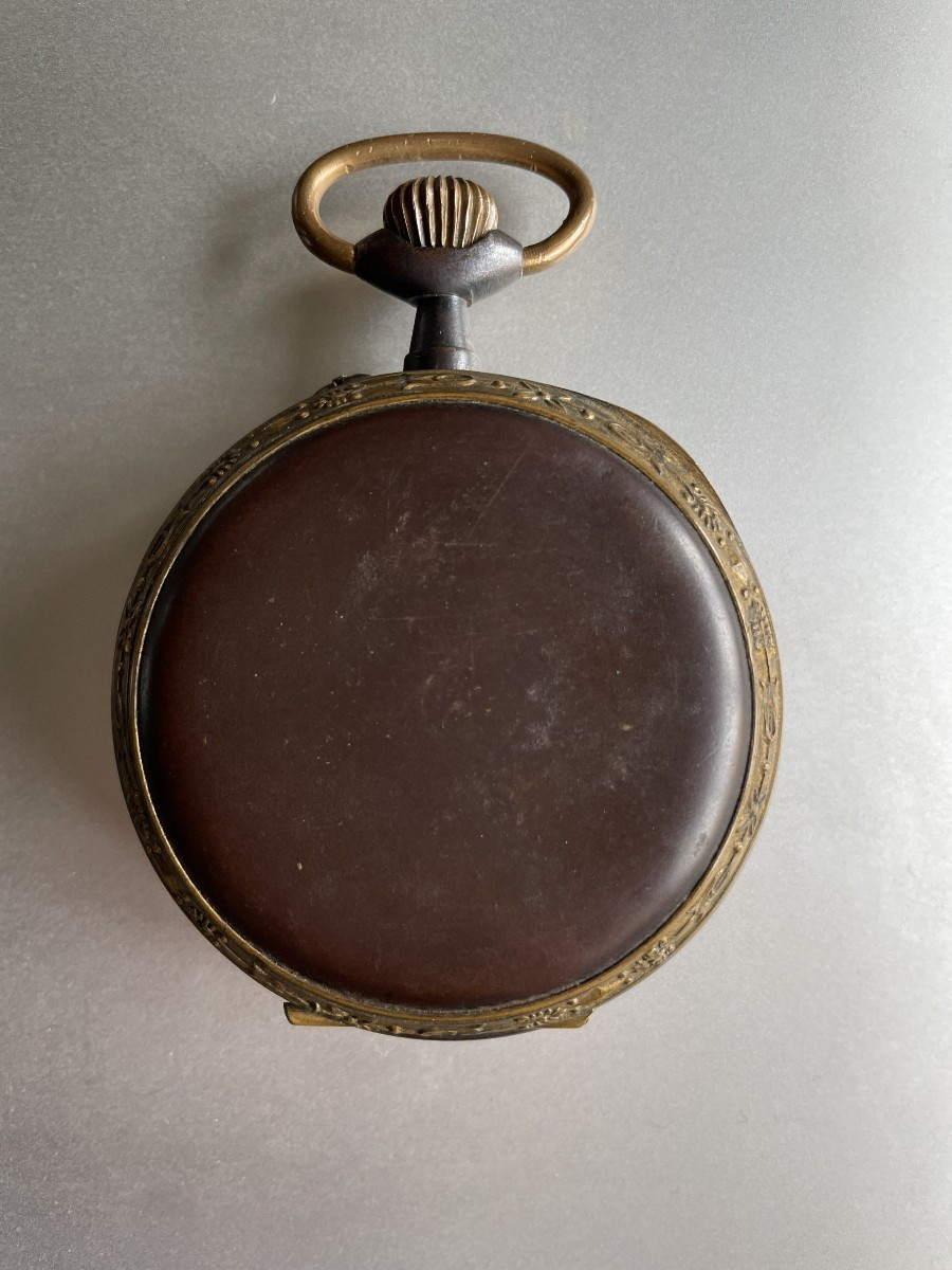 GRANDE MONTRE REGULATEUR LOCOMOTIVE -photo-4