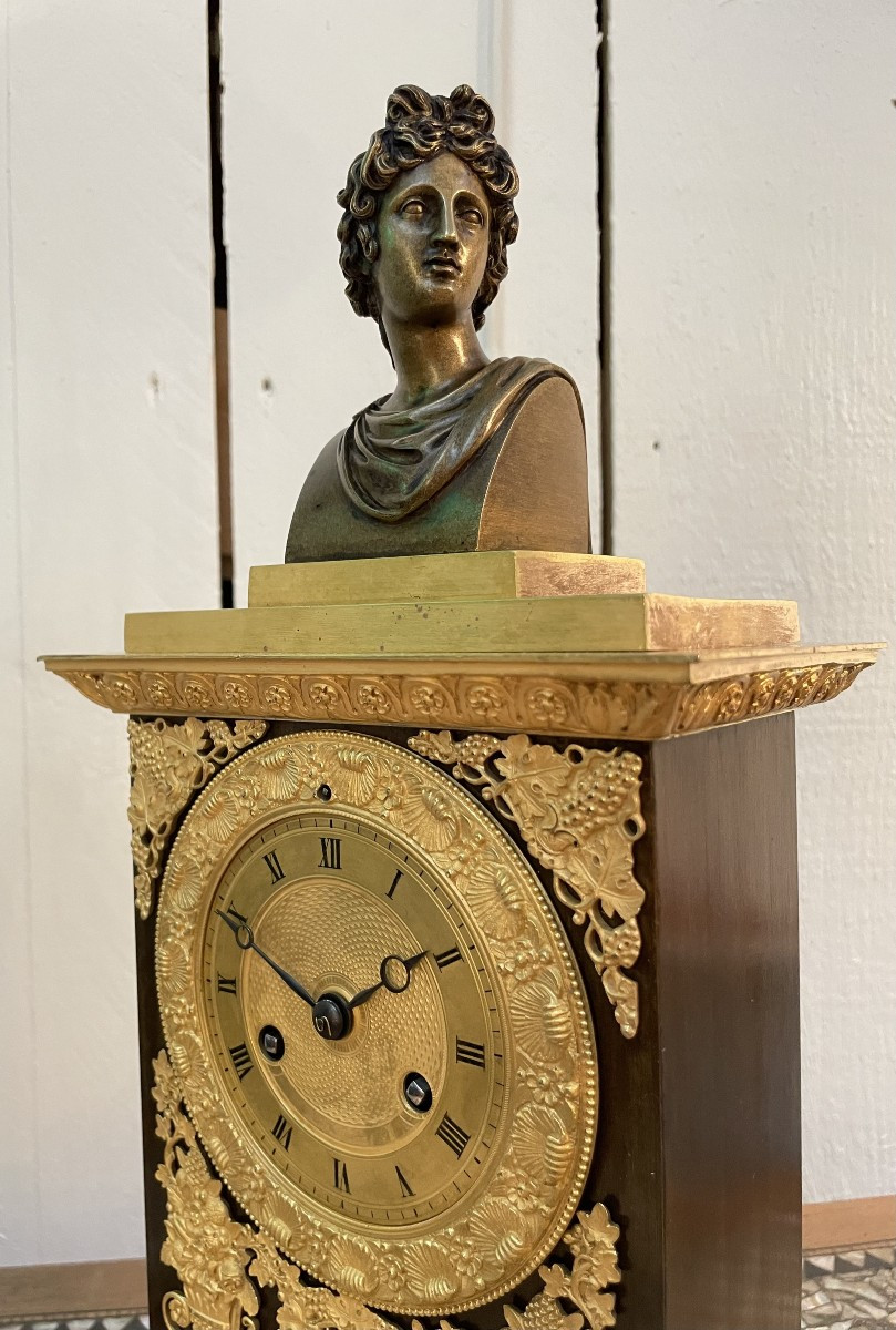 PENDULE AU BUSTE D'APOLLON , HT 39.-photo-4