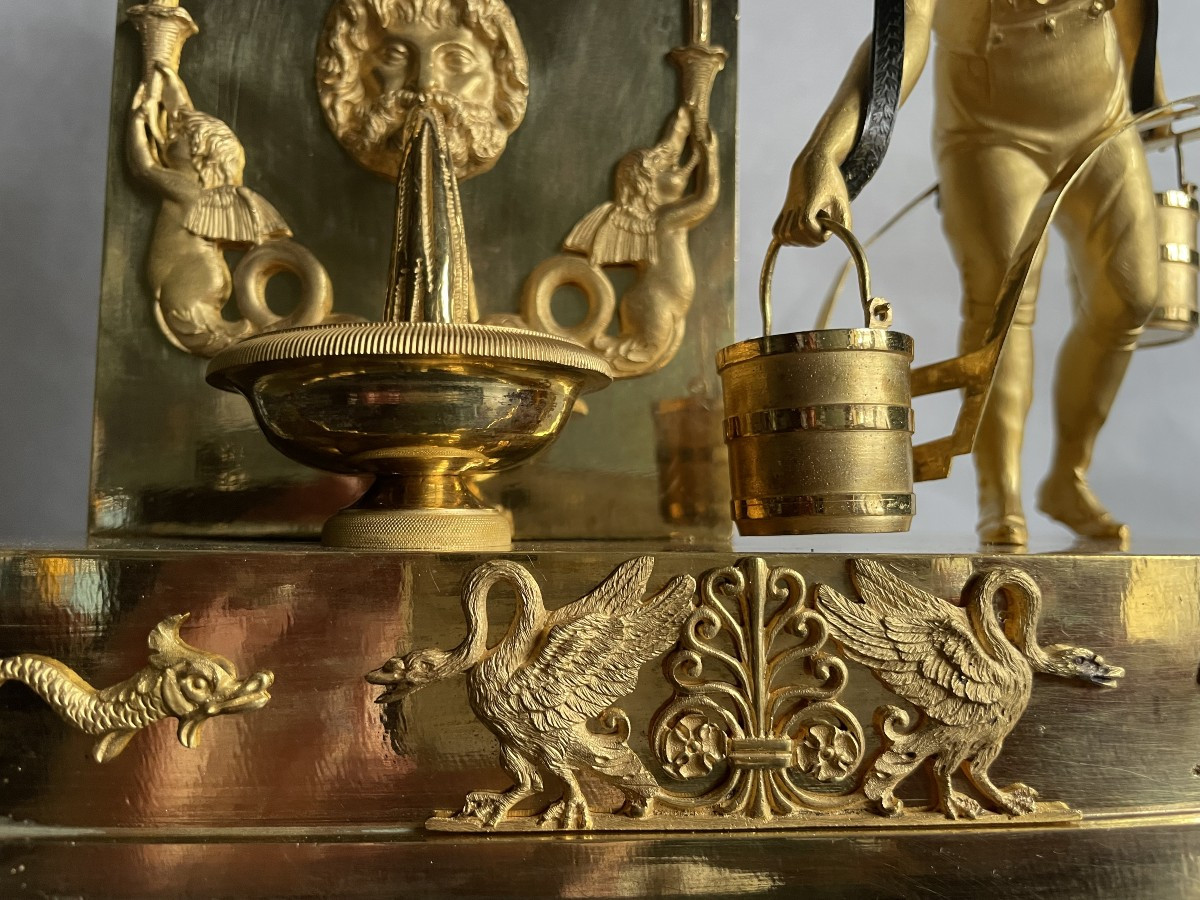 PENDULE EMPIRE AU PORTEUR D'EAU -photo-3