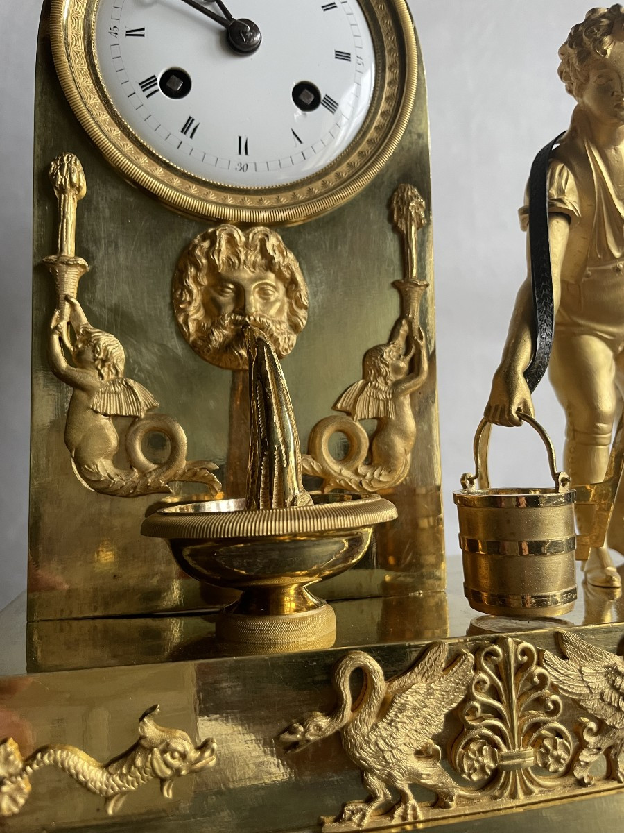 PENDULE EMPIRE AU PORTEUR D'EAU -photo-4