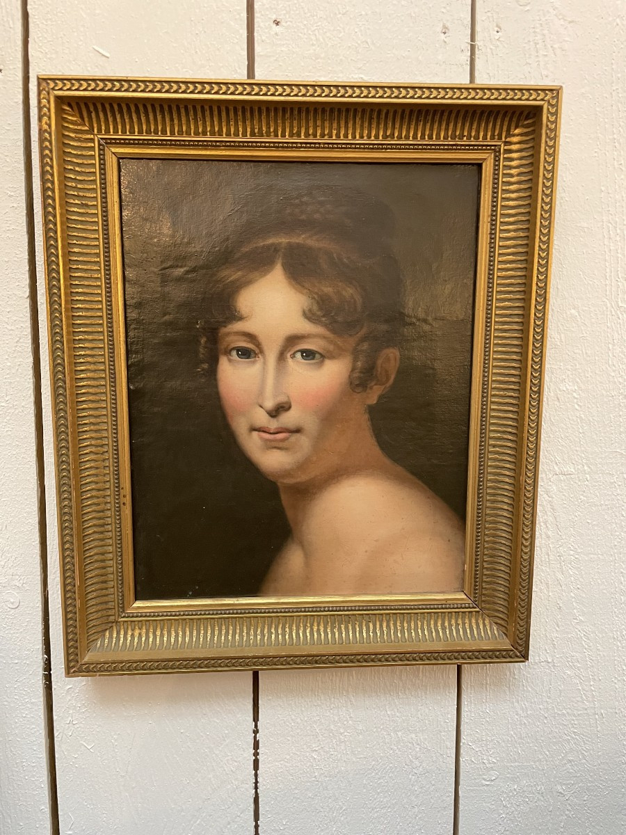 Madame Récamier, Oil On Canvas, Framed