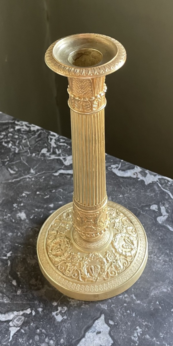 Empire Candlesticks By Gérard-jean Galle, Gf Brand-photo-2