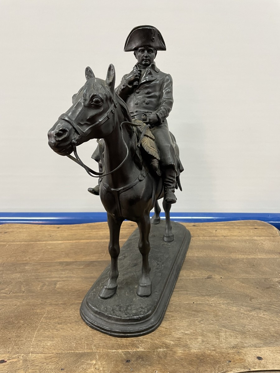 Napoleon Statue Equestrian Regule , Ht 40.-photo-2