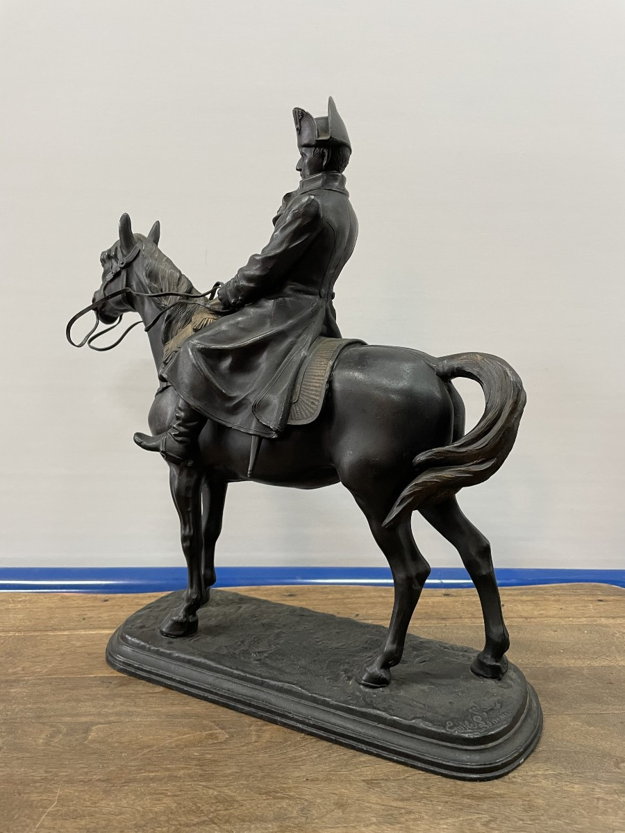 Napoleon Statue Equestrian Regule , Ht 40.-photo-4