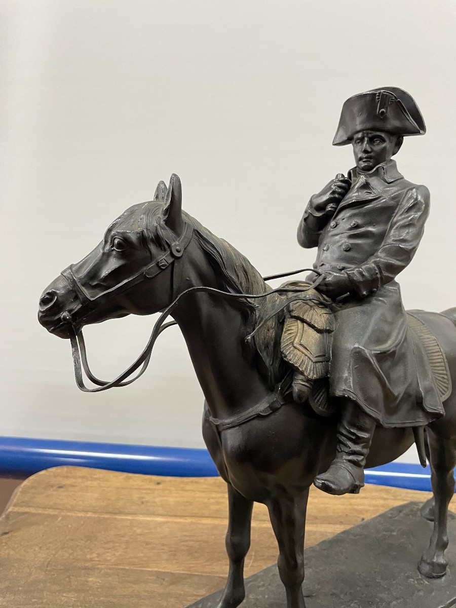 Napoleon Statue Equestrian Regule , Ht 40.-photo-3