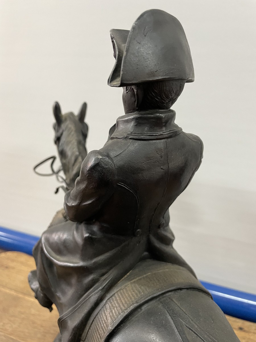 Napoleon Statue Equestrian Regule , Ht 40.-photo-7