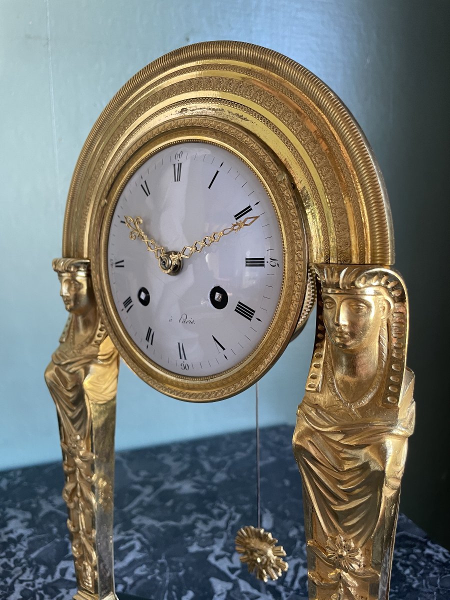 PENDULE DIRECTOIRE , HT 35.-photo-3