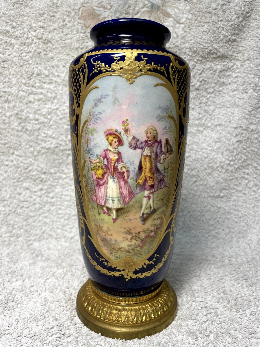 Blue Sèvres Vase, Château Des Tuileries-photo-2