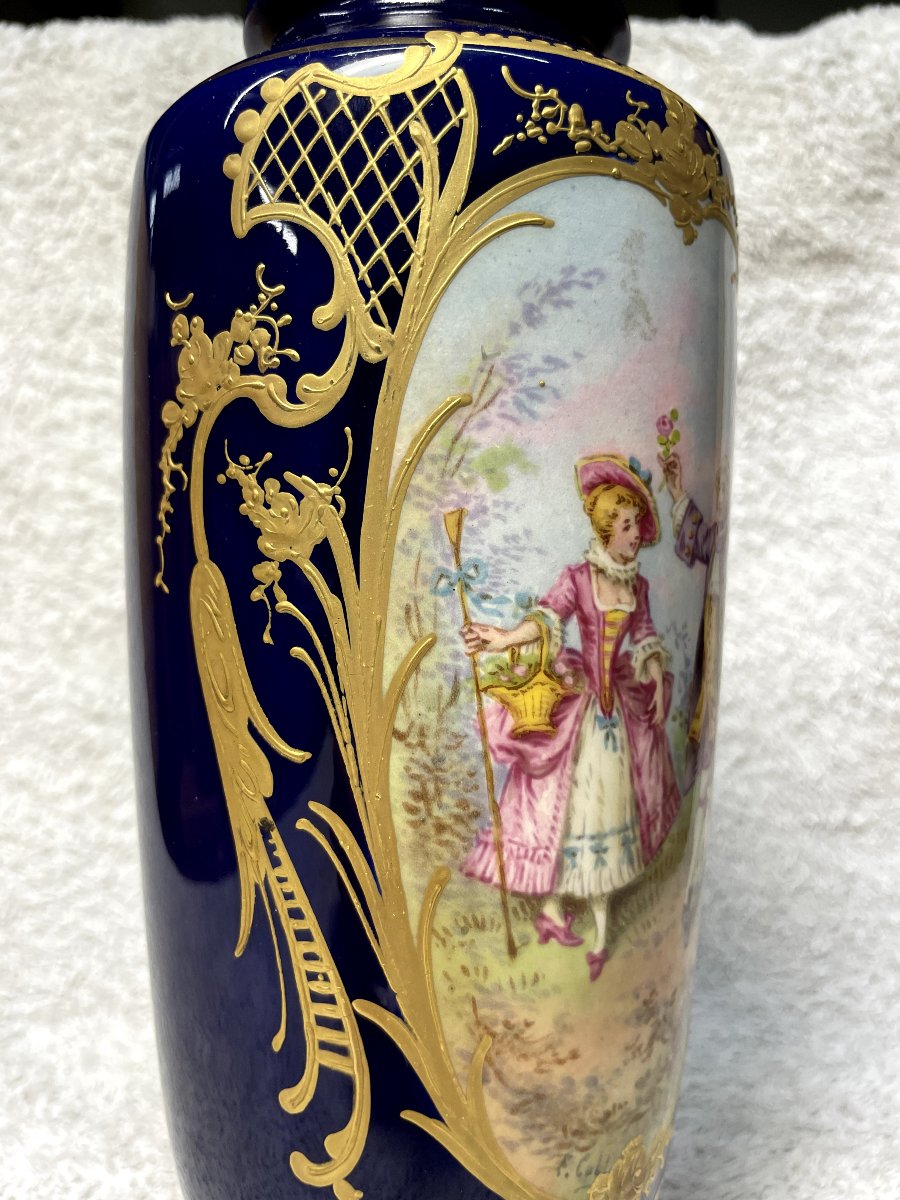 Blue Sèvres Vase, Château Des Tuileries-photo-2
