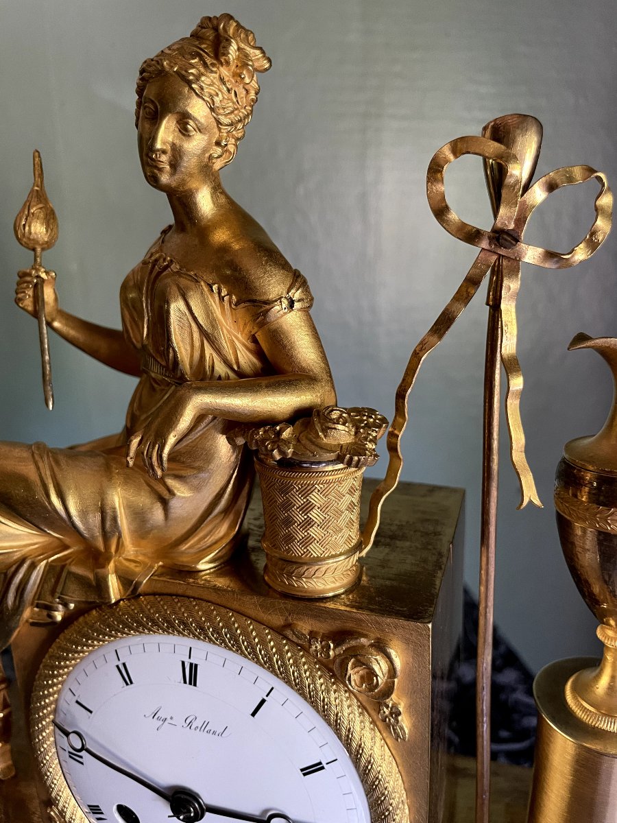 Empire Clock "la Fileuse"-photo-4