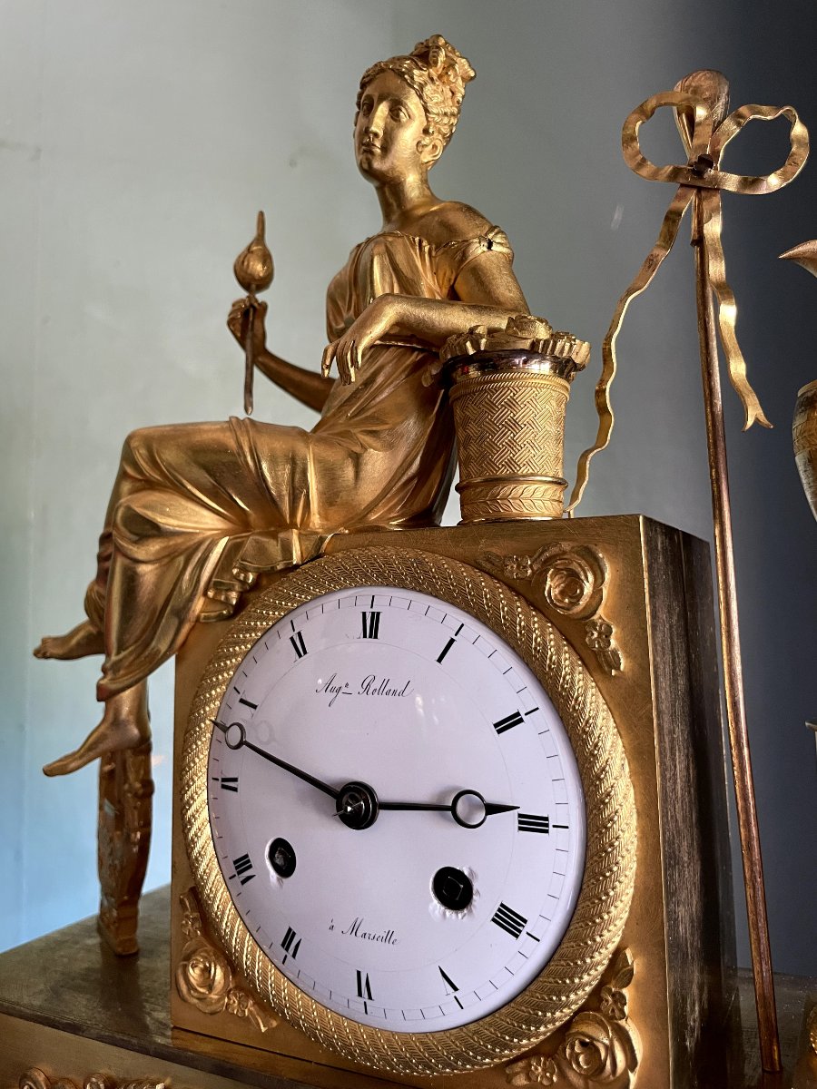 Empire Clock "la Fileuse"-photo-1